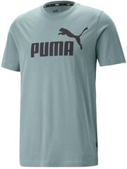 Meeste T-särk Puma Ess Logo Tee Green 586667 75 586667 75/3XL hind ja info | Meeste T-särgid | kaup24.ee