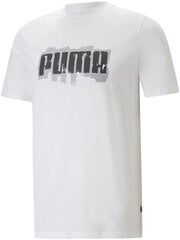 Мужская футболка Puma Graphics Wording 674475 02/M, белая цена и информация | Мужские футболки | kaup24.ee