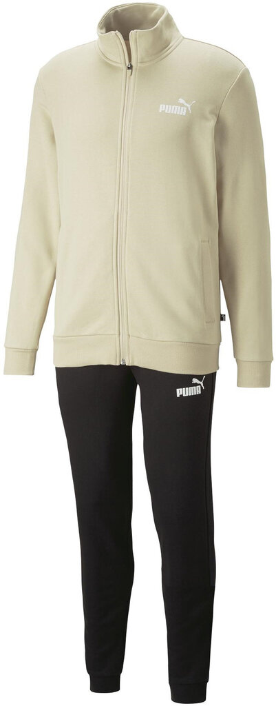 Meeste dressikomplekt Puma Clean Sweat Suit Black Creamy 585840 88 585840 88/XL цена и информация | Meeste spordiriided | kaup24.ee