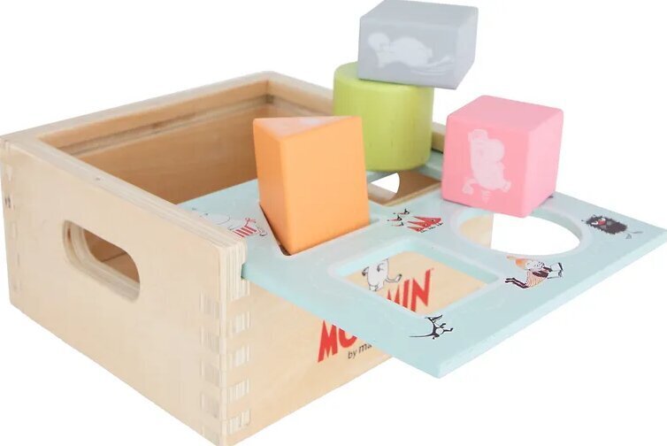 Puidust klotsid kastiga Moomin Wooden Sorting Box hind ja info | Imikute mänguasjad | kaup24.ee