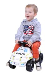 Lükatav-tõmmatav politseiauto Plasto, valge цена и информация | Игрушки для малышей | kaup24.ee