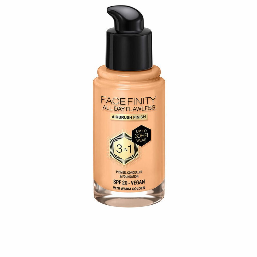 Jumestuskreem Max Factor Face Finity All Day Flawless Spf 20 Nº W76 Warm golden, 30 ml цена и информация | Jumestuskreemid, puudrid | kaup24.ee