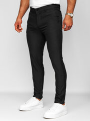 Мужские брюки DJPLUS DH0133/32, черные цена и информация | Мужские брюки | kaup24.ee