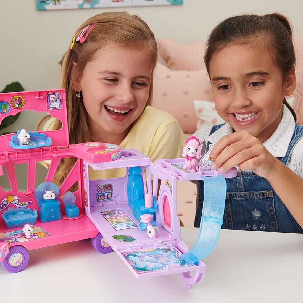 Komplekt koos matkaauto ja figuuridega Hatchimals Rainbow-Cation hind ja info | Tüdrukute mänguasjad | kaup24.ee