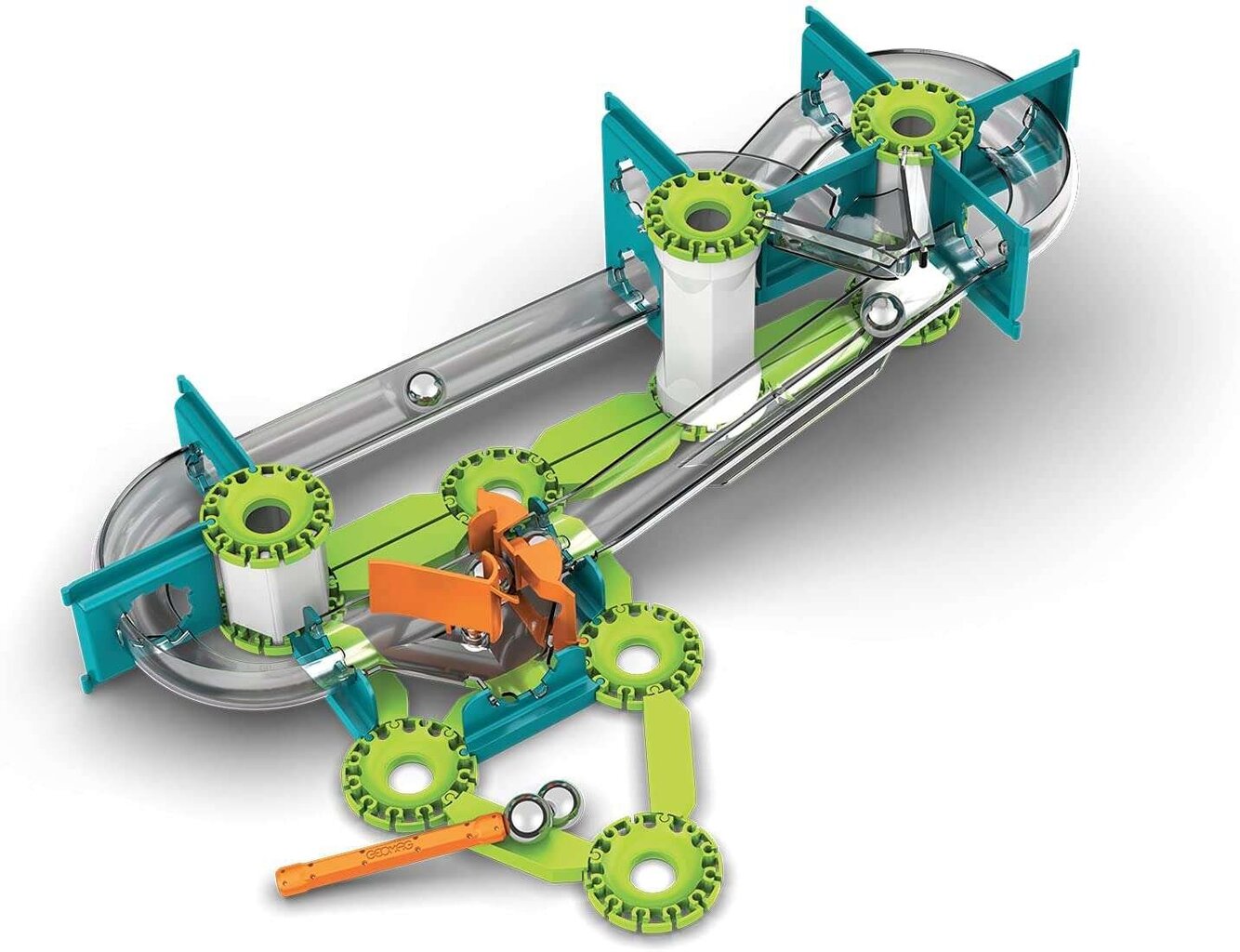 Mehaanika Gravitatsiooni võistlusrada Geomag, 67 elementi цена и информация | Klotsid ja konstruktorid | kaup24.ee