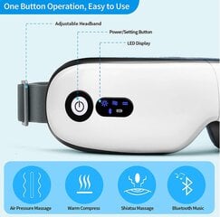 Расслабляющий массажер для глаз с режимом вибрации 8S цена и информация | Массажер | kaup24.ee