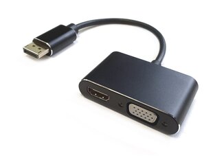 DisplayPort на HDMI + VGA Адаптер v1.4 / 4K@30Hz цена и информация | Адаптеры и USB-hub | kaup24.ee