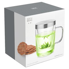 Samadoyo Premium teetass klaasfiltriga 3in1, 500 ml цена и информация | Стаканы, фужеры, кувшины | kaup24.ee