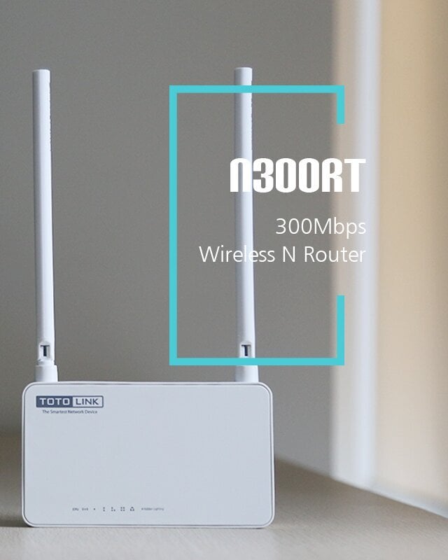 Ruuter Totolink N300RT V4 Wi-Fi Router 2.4GHz 300Mbit/s hind ja info | Ruuterid | kaup24.ee
