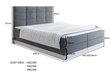 Kontinentaalne voodi Ake, 180x200 cm цена и информация | Voodid | kaup24.ee