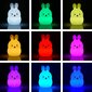 Laste öölamp Rabbit LED USB + pult, silikoonist цена и информация | Lastetoa valgustid | kaup24.ee