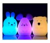 Laste öölamp Rabbit LED USB + pult, silikoonist hind ja info | Lastetoa valgustid | kaup24.ee