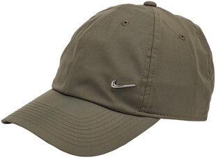 Кепка Nike NSW Df H86 Metal Swoosh, цвета хаки 943092 222 цена и информация | Женские шапки | kaup24.ee