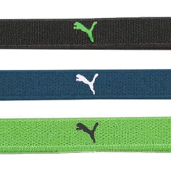 Peapaelad Puma AT Sportbands Womens Pack Black Blue Green 053491 07 053491 07 hind ja info | Naiste mütsid ja peapaelad | kaup24.ee