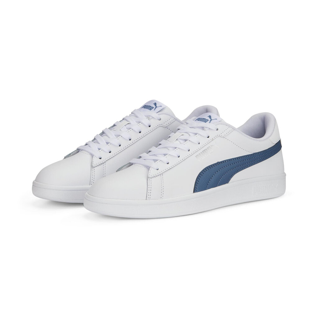 Meeste jalanõud Puma Smash 3.0 L White Blue 390987 07 390987 07/9.5 hind ja info | Spordi- ja vabaajajalatsid meestele | kaup24.ee