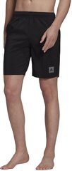 Шорты для купания Adidas Solid Clx Short Cl HC8558/L, черные цена и информация | Плавки, плавательные шорты | kaup24.ee