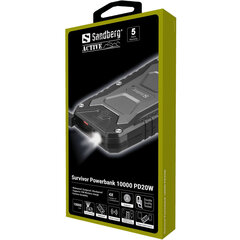 Sandberg PD20W 10000 mAh hind ja info | Akupangad | kaup24.ee