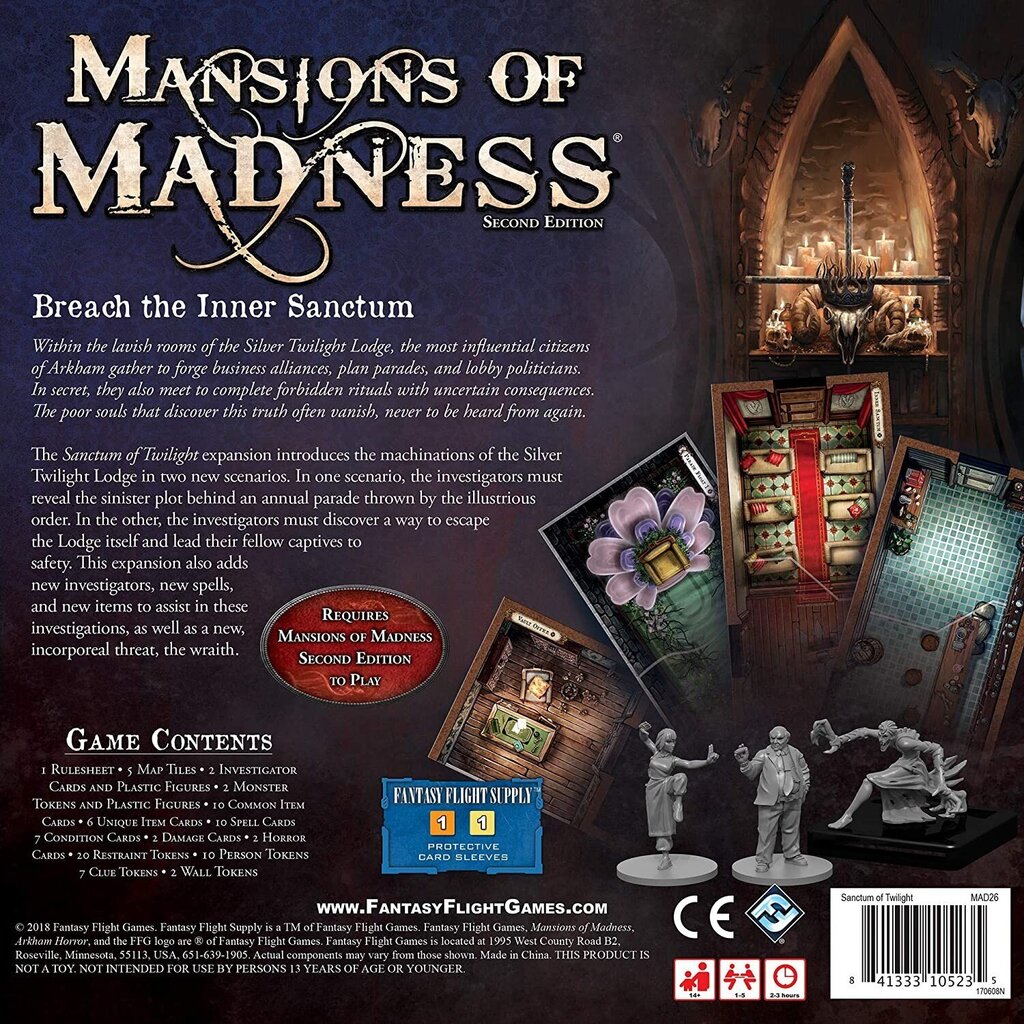 Lauamäng Fantasy Flight Games Mansions of Madness Sanctum of Twilight, ENG цена и информация | Lauamängud ja mõistatused | kaup24.ee