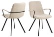 Toolide komplekt Actona Selina, 2 tooli, beež hind ja info | Söögilaua toolid, köögitoolid | kaup24.ee