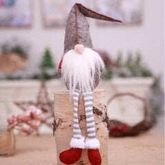 Jõulupäkapikk istuv Leprechaun, hall, plüüsist, 50 cm hind ja info | Jõulukaunistused | kaup24.ee