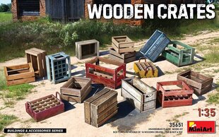 Сборная пластиковая модель. Miniart - Wooden Crates, 1/35, 35651 цена и информация | Склеиваемые модели | kaup24.ee