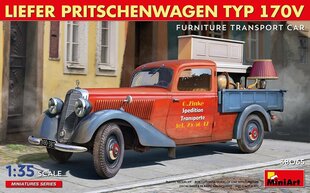 Liimitav mudel MiniArt 38065 Furniture Transport Car Liefer Pritschenwagen Typ 170V 1/35 hind ja info | Liimitavad mudelid | kaup24.ee