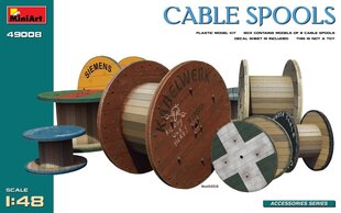 Liimitav mudel MiniArt 49008 Cable Spools 1/48 hind ja info | Liimitavad mudelid | kaup24.ee