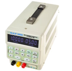 Лабораторный блок питания WEP 3005D (0-30В,5А, LCD) цена и информация | Источники питания | kaup24.ee