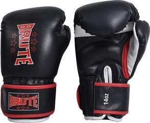 Боксерские перчатки Brute Thai Boxing Gloves, черные, 14 цена и информация | Боевые искусства | kaup24.ee