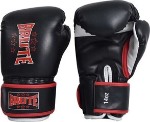 Боксерские перчатки Brute Thai Boxing Gloves, черные, 10 цена и информация | Боевые искусства | kaup24.ee