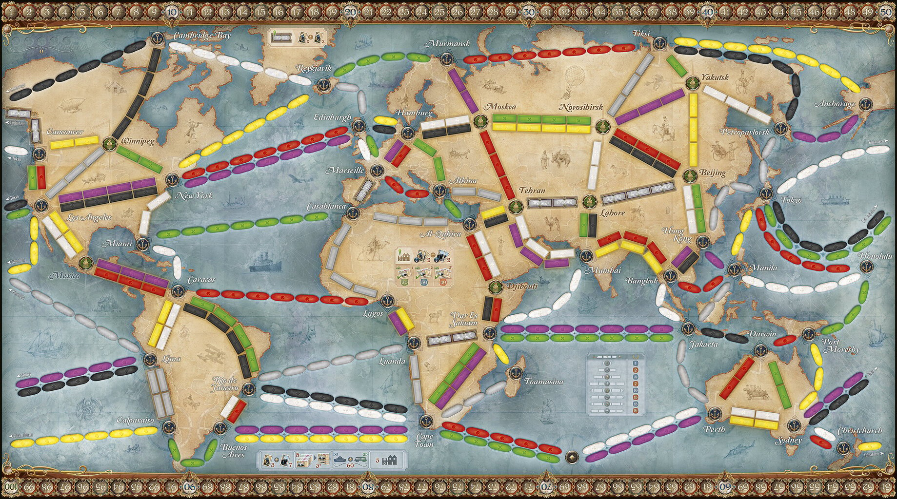 Lauamäng Days of Wonder Ticket To Ride Rails & Sails, FIN, SE, DK, NO цена и информация | Lauamängud ja mõistatused | kaup24.ee