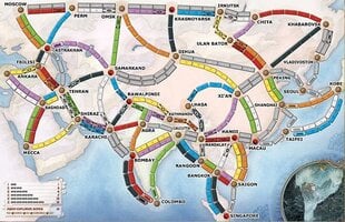 Lauamäng Days of Wonder Ticket to Ride Map Collection 1: Asia, FIN, SE, NO, DK цена и информация | Настольные игры, головоломки | kaup24.ee