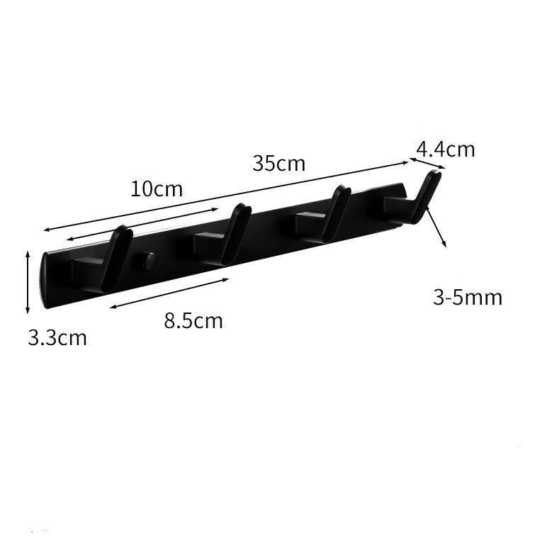 Konksudega hoidik 35x3 cm S83 hind ja info | Vannitoa sisustuselemendid ja aksessuaarid | kaup24.ee