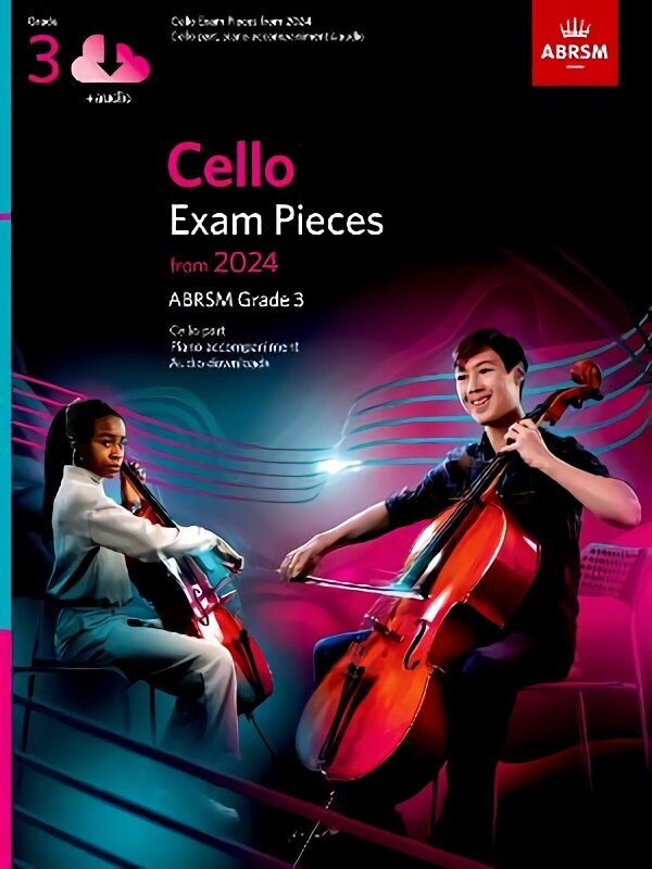 Cello Exam Pieces from 2024, ABRSM Grade 3, Cello Part, Piano Accompaniment & Audio hind ja info | Kunstiraamatud | kaup24.ee