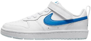 Детские кроссовки Nike Court Borough Low 2 BQ5451 123/2.5, белые/синие цена и информация | Детские туфли | kaup24.ee