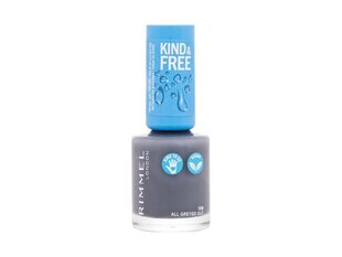 Küünelakk Rimmel London Kind & Free 158-all greyed out (8 ml) цена и информация | Лаки для ногтей, укрепители для ногтей | kaup24.ee