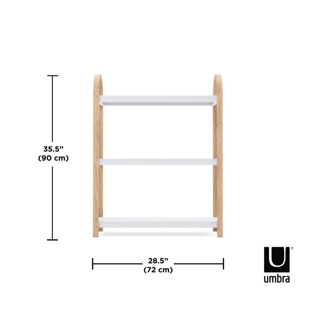 Riiul Umbra Bellwood, valge/pruun hind ja info | Riiulid | kaup24.ee