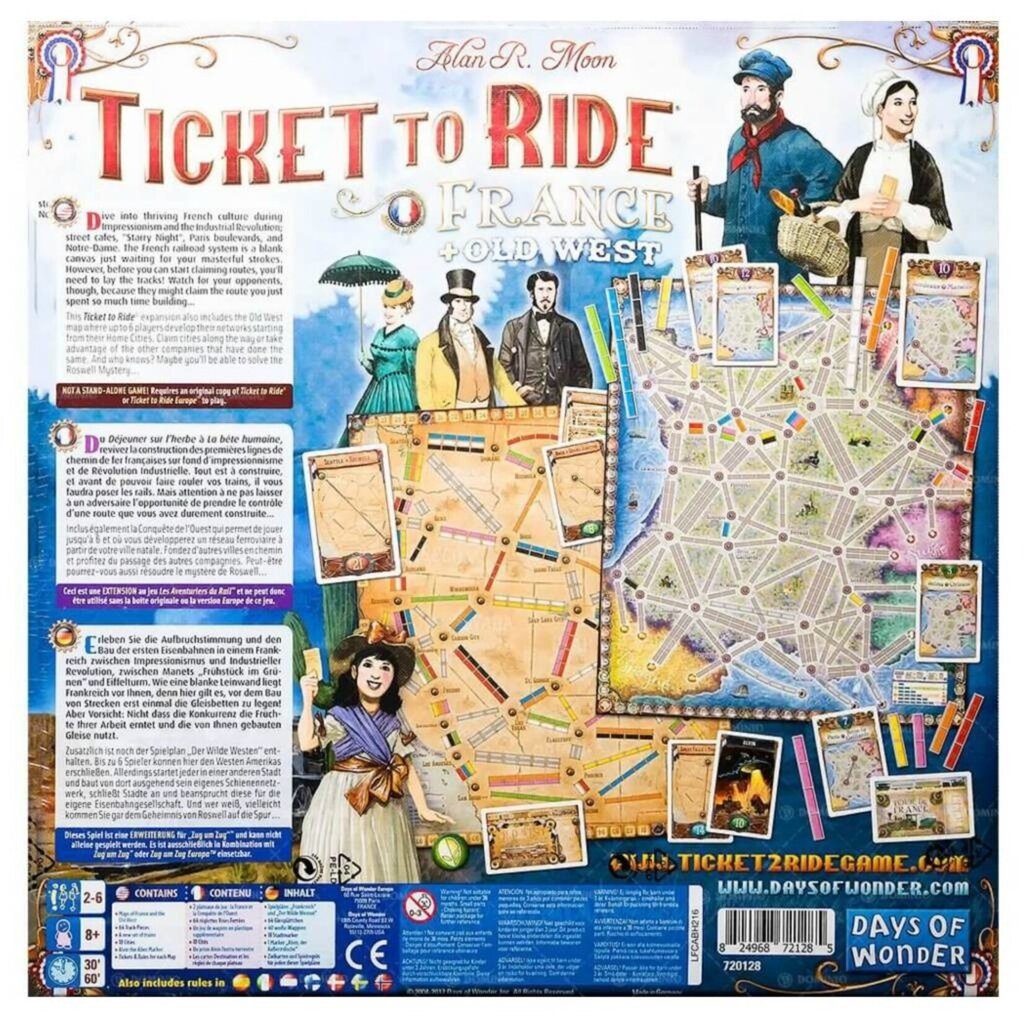 Lauamäng Days of Wonder Ticket to Ride Map Collection 6: France, FIN, SE, NO, DK hind ja info | Lauamängud ja mõistatused | kaup24.ee