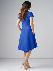 Платье из эластичного льна Lega SK160, синий цена и информация | Платья | kaup24.ee