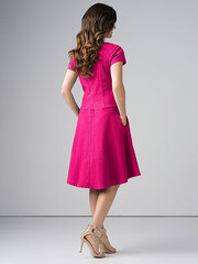 Платье из эластичного льна Lega SK160, розовый цена и информация | Платья | kaup24.ee