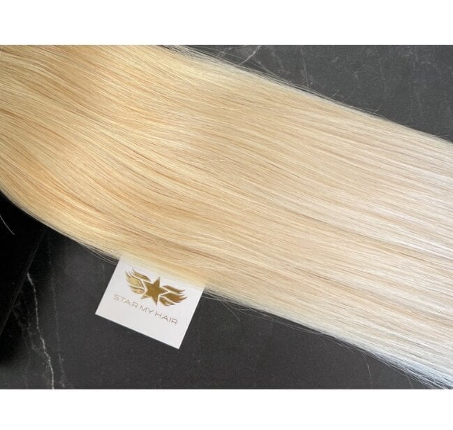 Naturaalne clip-in beež blond ombre üleminekuga Remy 6-osalised juuksepikendused, 18-613 nr. цена и информация | Juuste aksessuaarid | kaup24.ee