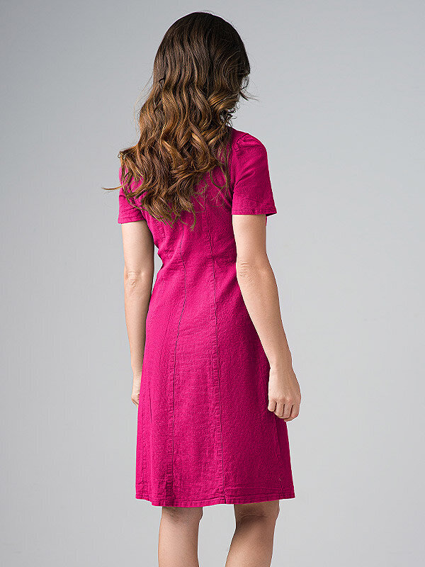 Naiste veniv linane kleit Lega SK158, roosa hind ja info | Kleidid | kaup24.ee