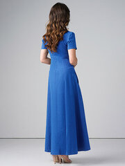 Naiste pikk kleit venivast linasest riidest Lega SK159, sinine hind ja info | Kleidid | kaup24.ee