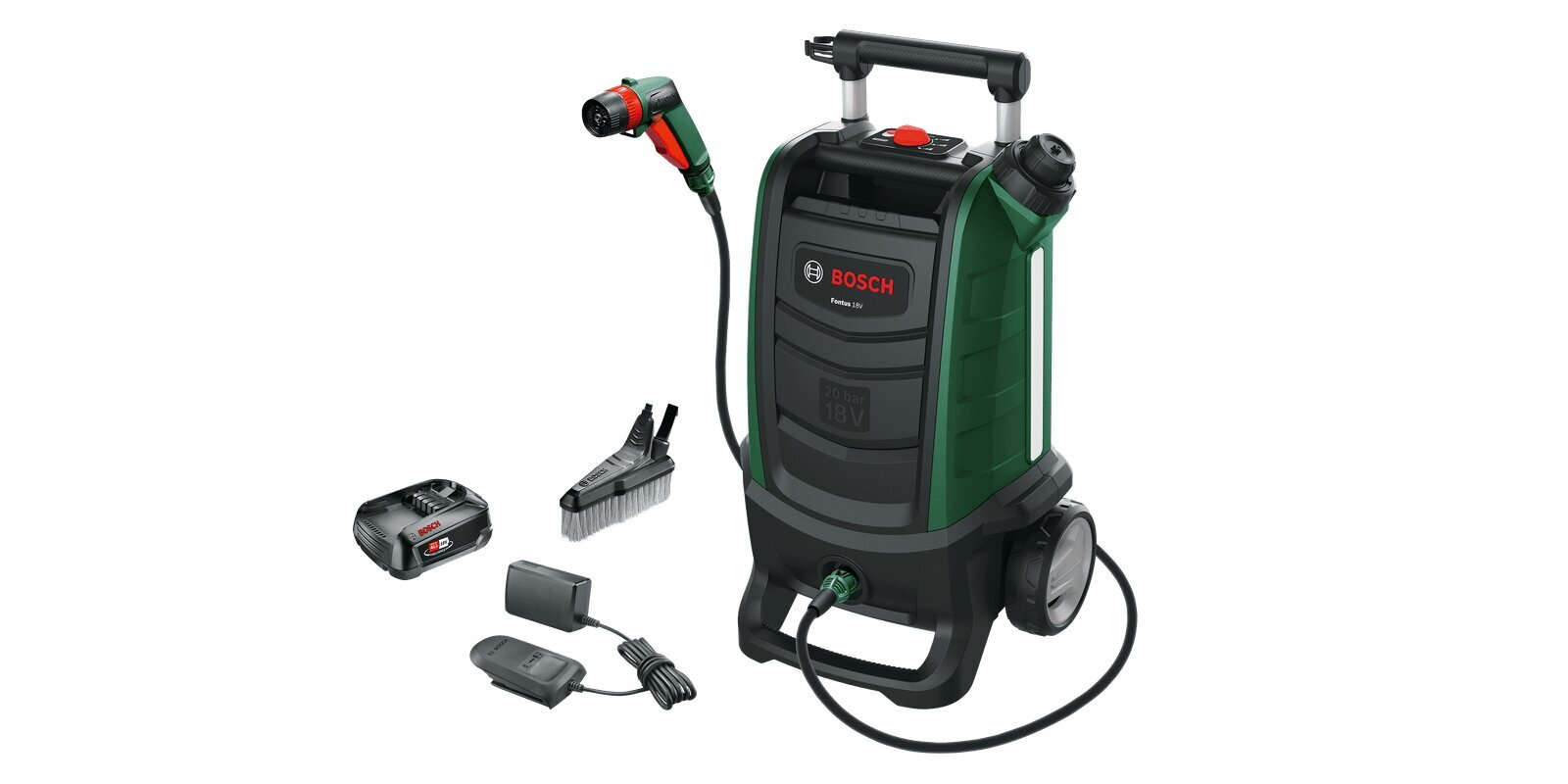 Fontus Ii (1x2,5ah, 18v) Juhtmeta Välipesur 06008b6101 Bosch hind ja info | Survepesurid | kaup24.ee