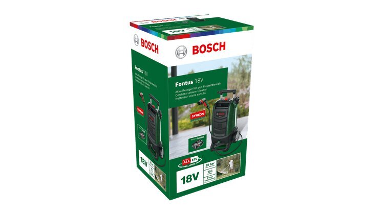 Fontus Ii (1x2,5ah, 18v) Juhtmeta Välipesur 06008b6101 Bosch hind ja info | Survepesurid | kaup24.ee