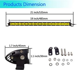 LED prožektor autole Rigidon, 50 cm, 90 W hind ja info | Autotuled | kaup24.ee