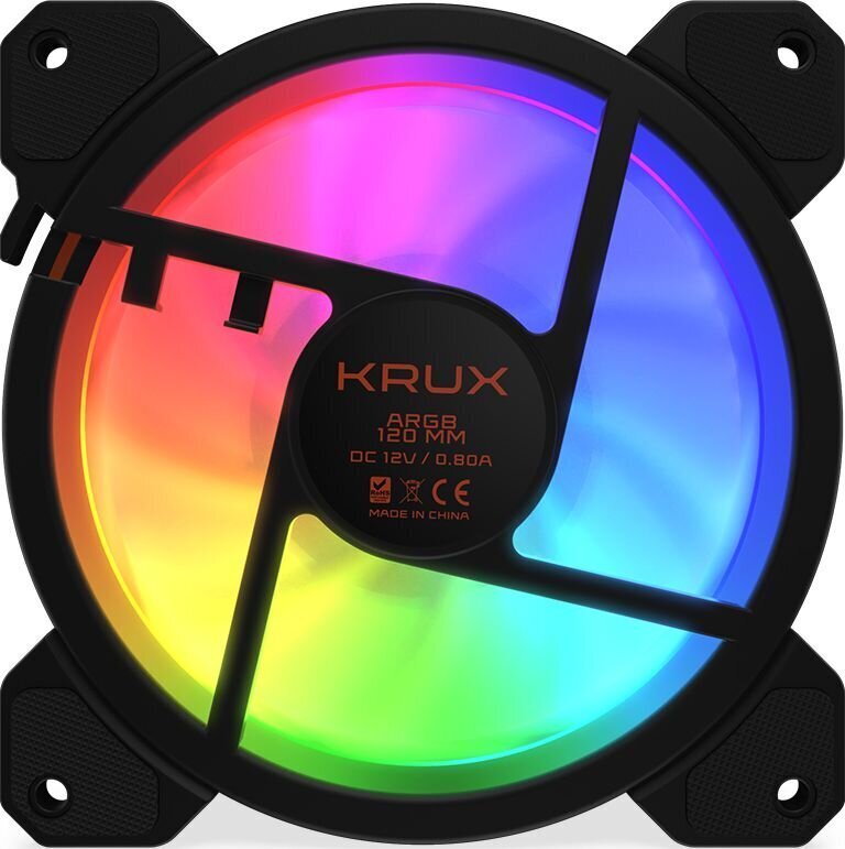 Krux Lunar 120 ARGB (KRX0067) цена и информация | Arvuti ventilaatorid | kaup24.ee