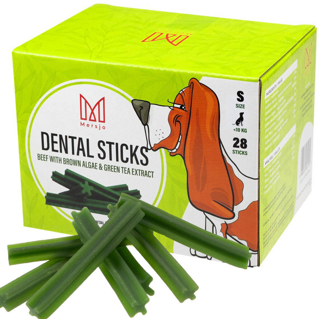 Hambaid raviv suupiste koertele Dental Sticks S (kuni 10kg) 28 tk цена и информация | Maiustused koertele | kaup24.ee