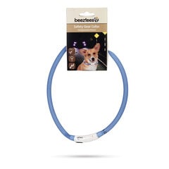 Kaelarihm Beeztees Dogini LED+USB, sinine цена и информация | Ошейники, подтяжки для собак | kaup24.ee