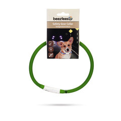 Kaelarihm Beeztees Dogini LED+USB, roheline цена и информация | Ошейники, подтяжки для собак | kaup24.ee